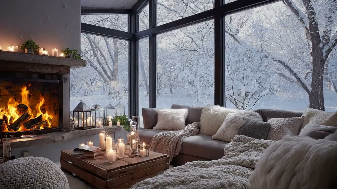 Soft Winter Atmosphere Moving Gently Around Creating ☕ Space for Quiet Evening Time