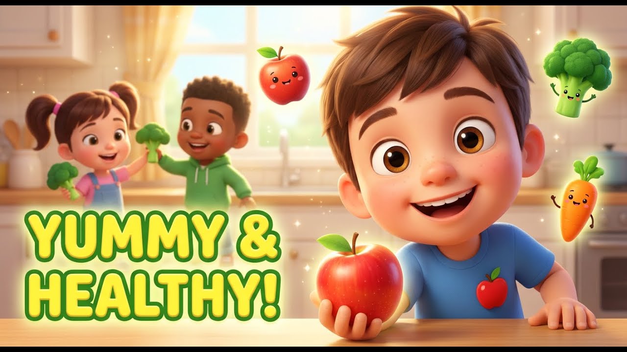 Healthy Choices Song 🍎🥦 | Balanced Meals & Eating Routine | Kids Nutrition Fun | Milo & Friends