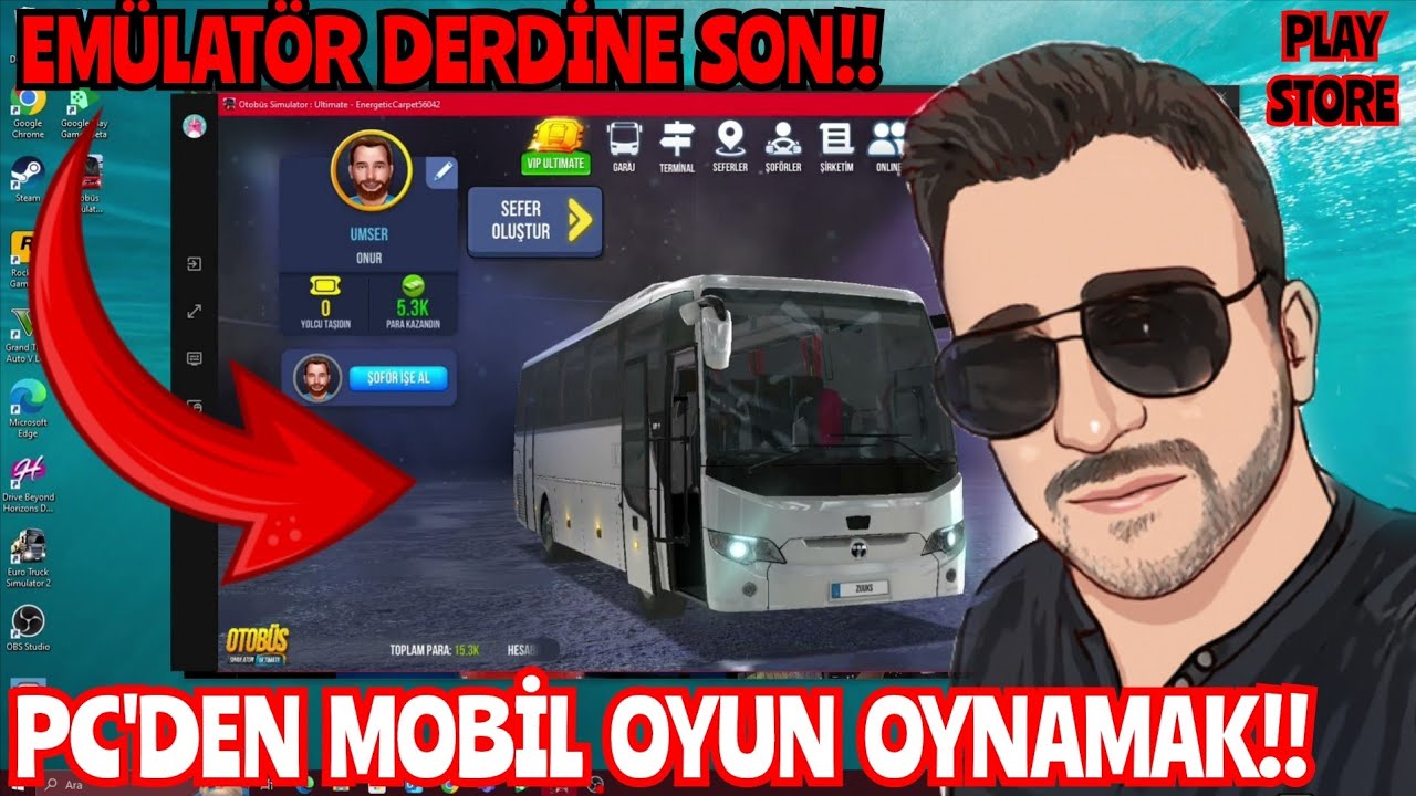 BİLGİSAYAR'DAN MOBİL OYUNLAR NASIL OYNANIR? EM&Uuml;LAT&Ouml;RS&Uuml;Z!! ANDROİD OYUNU PC DE OYNAMA! GOOGLE PLAY