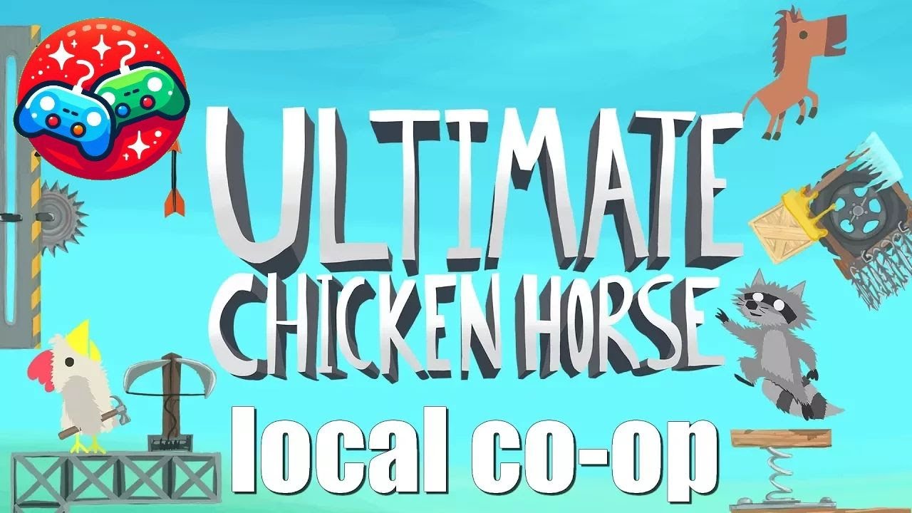 Local co-op in Ultimate Chicken Horse (multiplayer games)