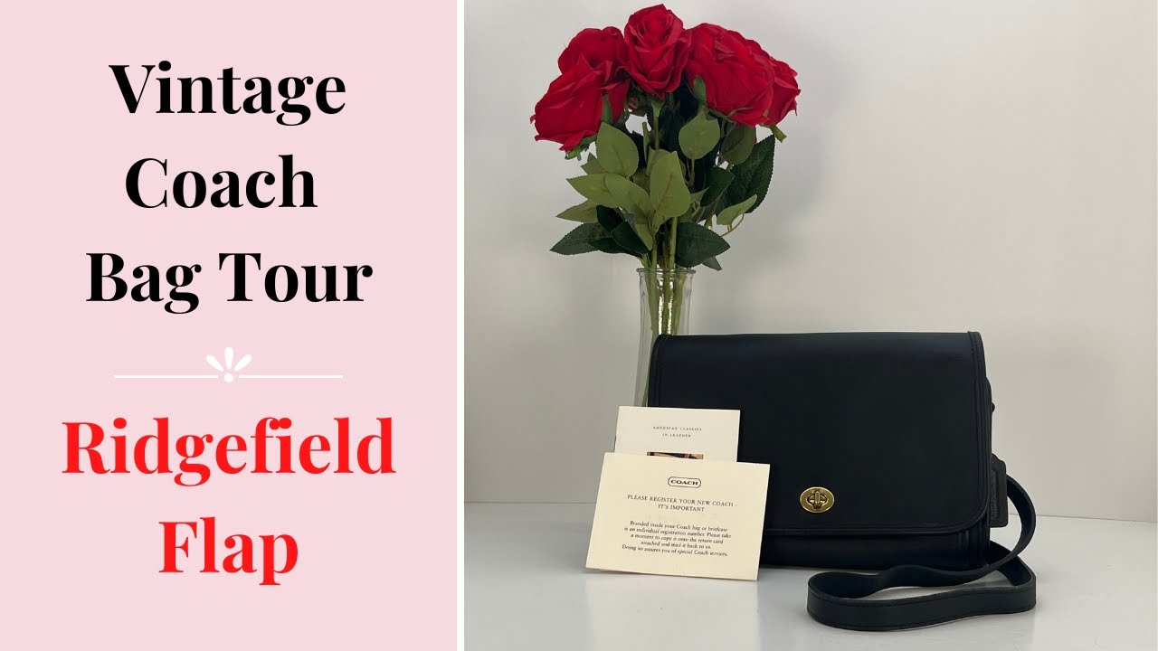 Vintage Coach Bag Tour | Ridgefield Flap Bag | Cristina Moda Vintage Shop