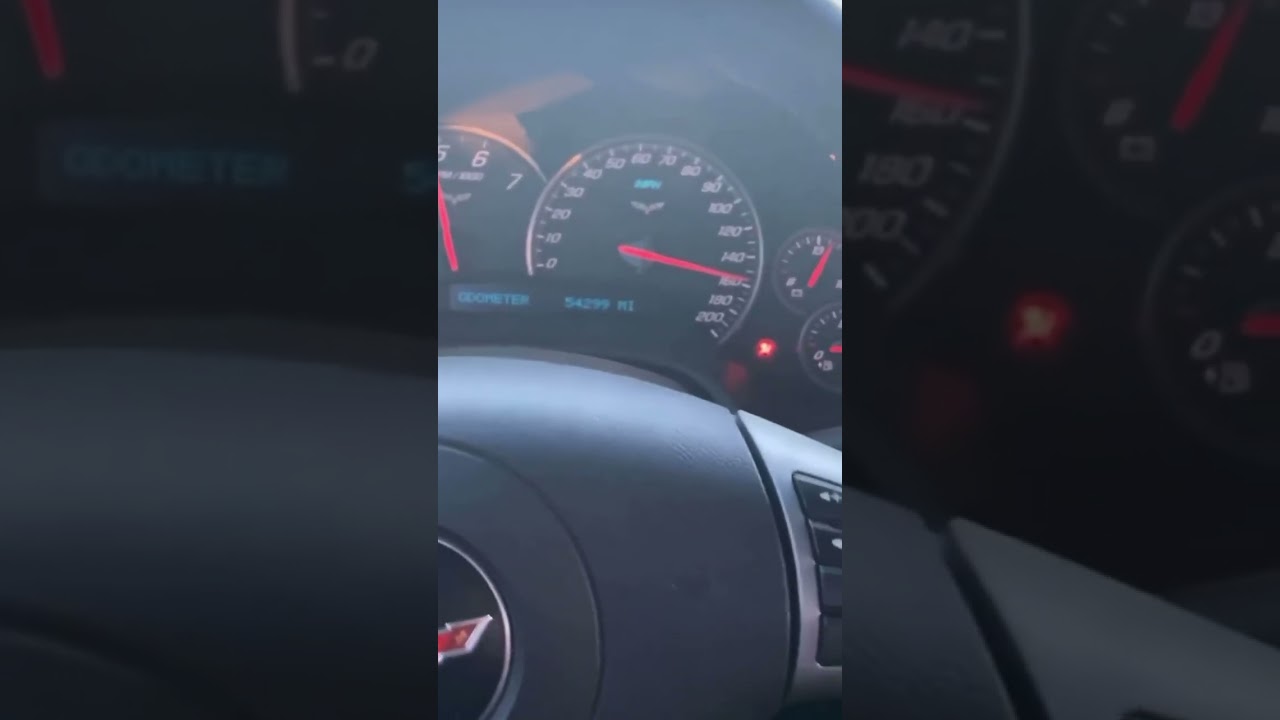 Hitting top speed in my 2009 c6 z51