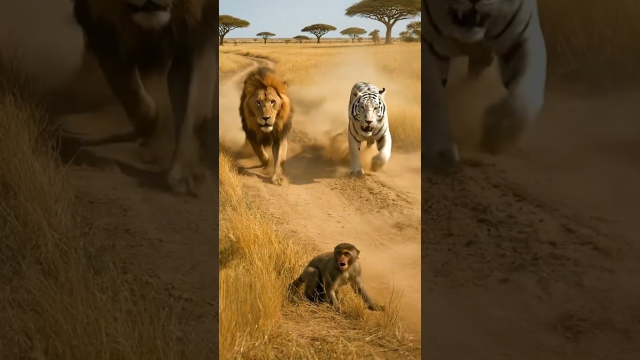 Lion or Tiger&hellip; Who Will Decide the Monkey&rsquo;s Fate? 🐒