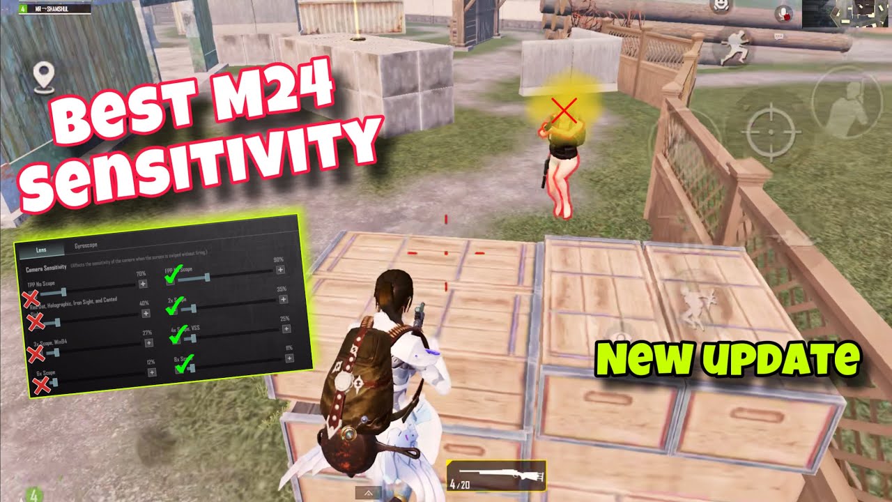 M24 SENSITIVITY IN TDM || TDM SETTING M24 || sensitivity settings bgmi #pubgmobile #bgmi