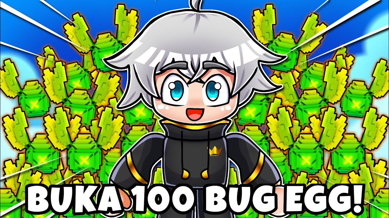 EKSPERIMEN GILA! Buka 100 Bug Egg, Dapet CAPUNG EMAS di Grow a Garden?