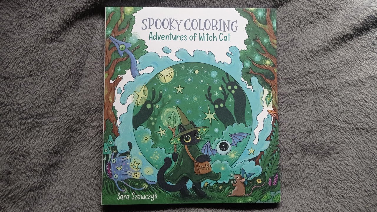 SPOOKY COLORING ADVENTURES OF WITCH CAT illustrated by Sara Szewczyk