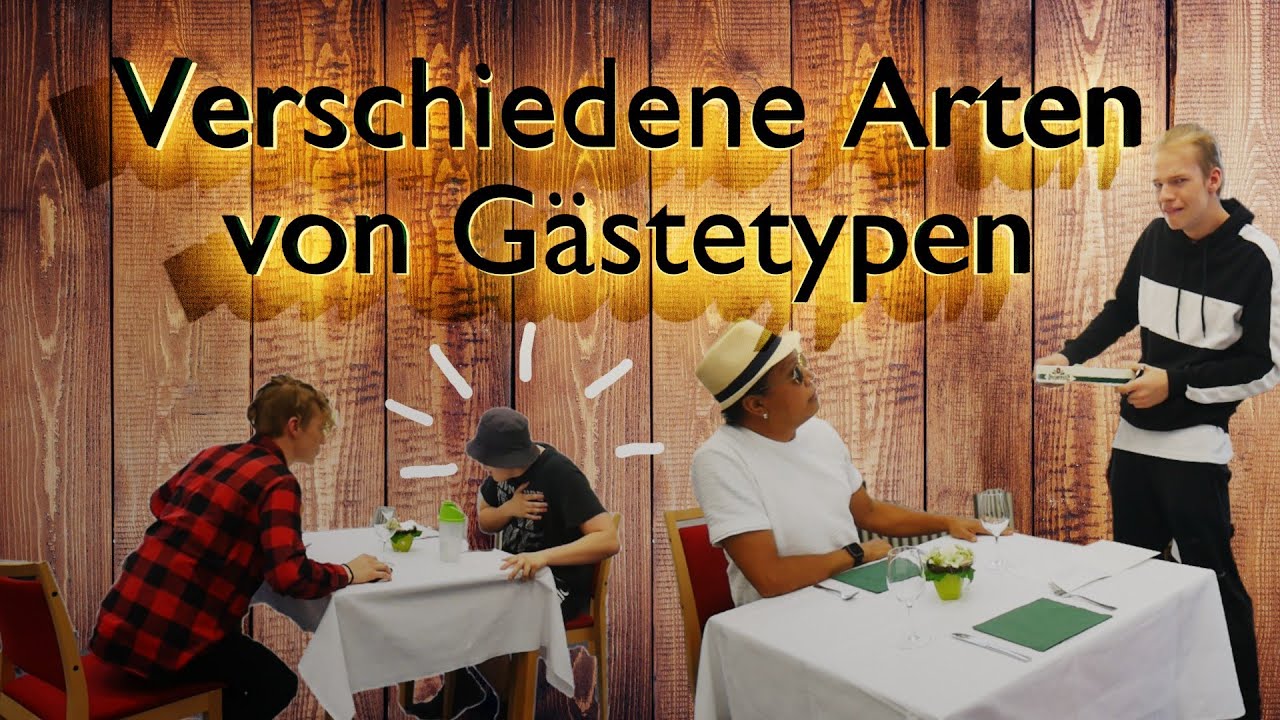 Verschiedene Arten von Gästetypen