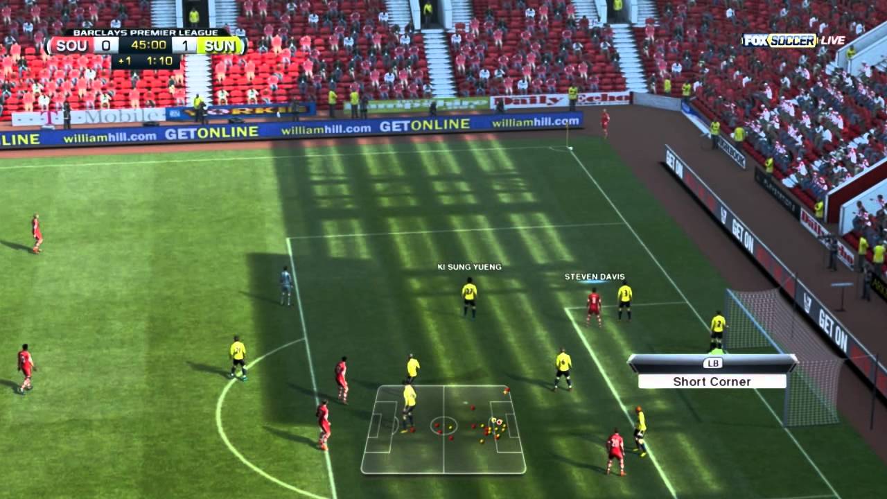 PES 2013 Southampton vs Sunderland