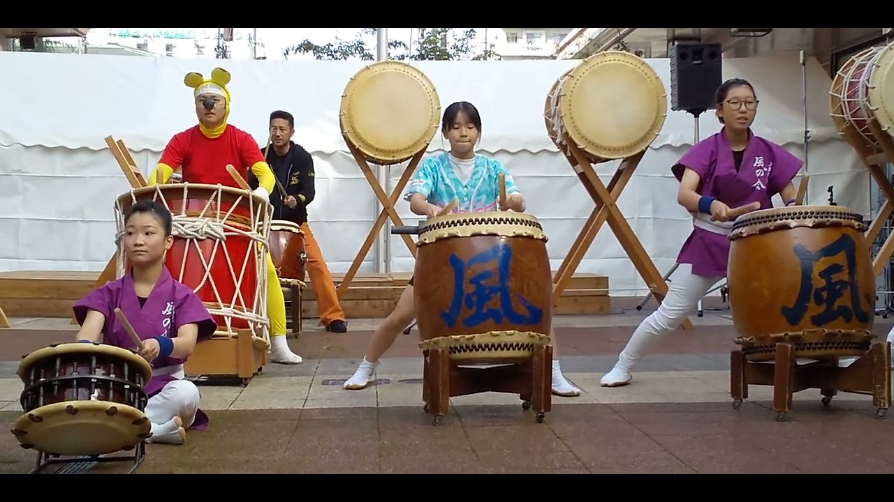 酒田ハロウィン祭り2023　太鼓道場風の会　雷神組