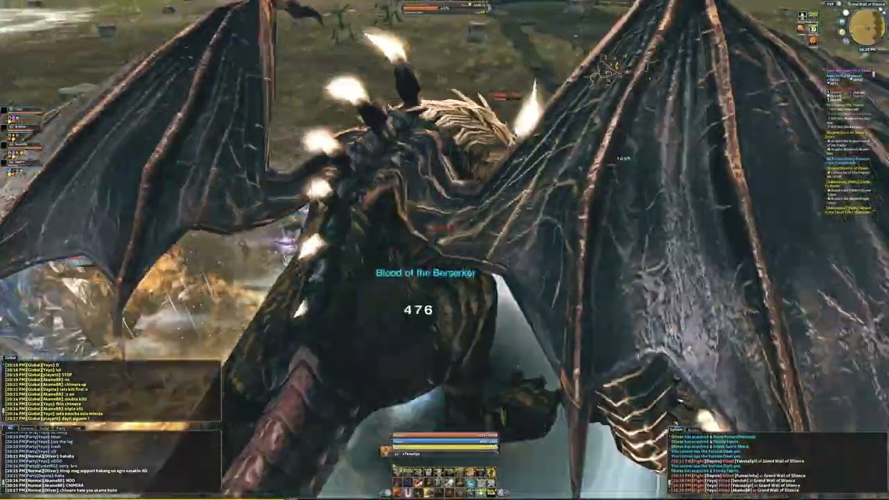 Revolution RaiderZ PVP at World Boss Chimera l xTenseiga