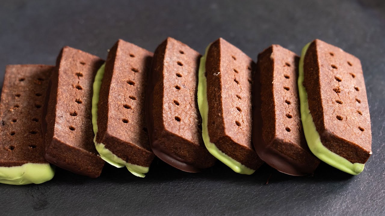 CHOCOLATE SHORTBREAD ショートブレッド・ショコラ #shortbread #chocolate #pistachio #asmr #cooking #お菓子