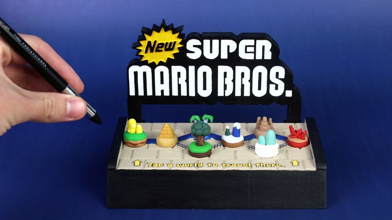 Making Every World From New Super Mario Bros. DS - Polymer Clay Tutorial