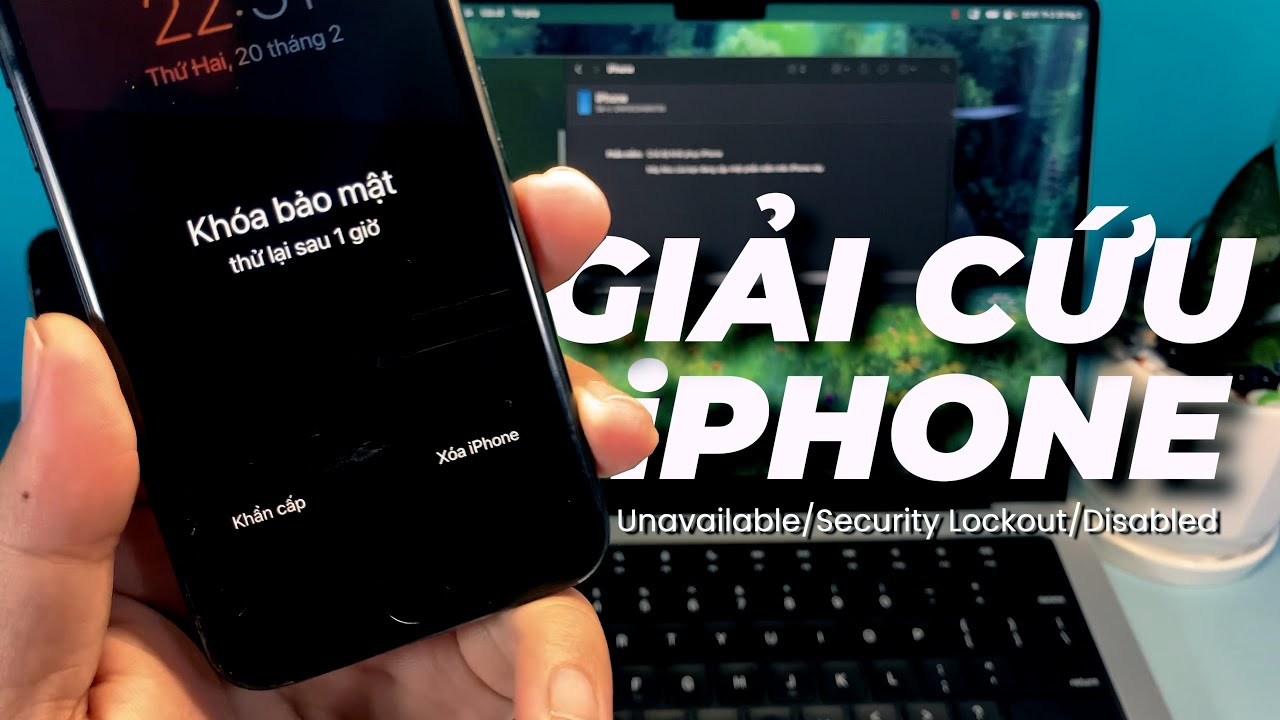 4 cách GIẢI CỨU iPhone bị VÔ HIỆU HOÁ cực dễ | Fix iPhone Disabled/Unavailable/Security Lockout easy