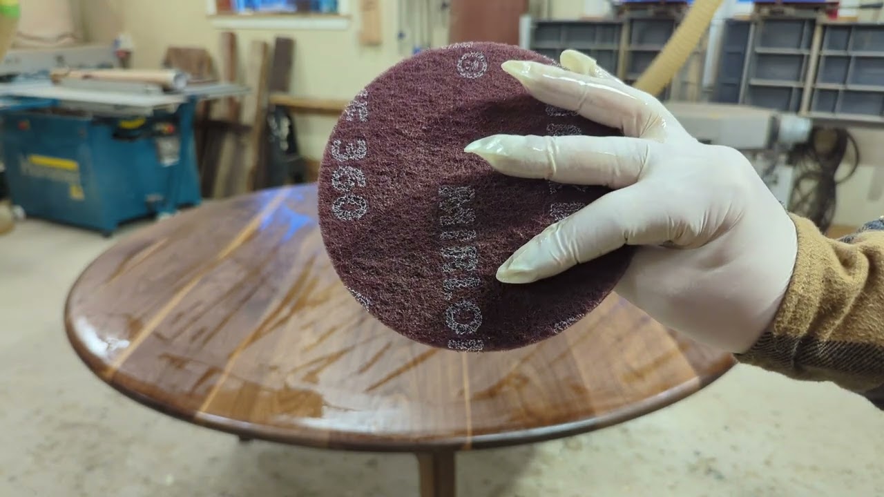 how to: Hozon Finishes 2C oil on walnut table (Swedish version)