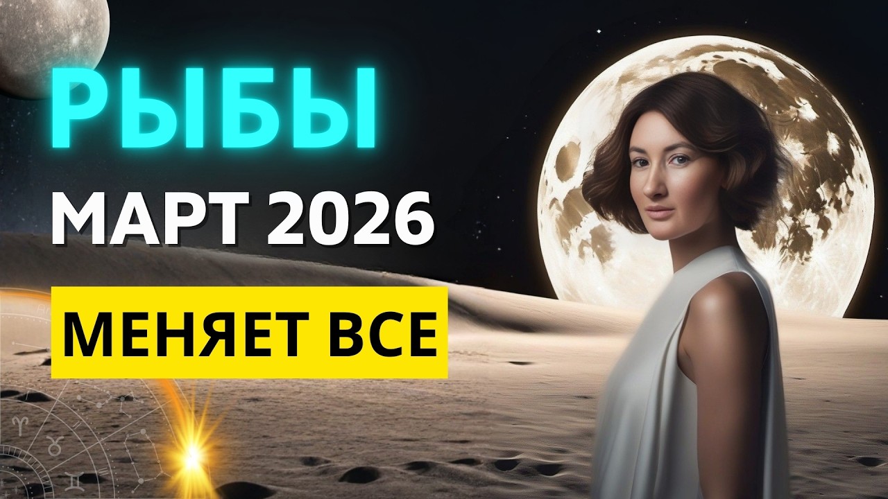 РЫБЫ ♓ март 2026 — ШАНС СОРВАТЬСЯ с КРЮЧКА | ГОРОСКОП на МАРТ 2026 ГОДА