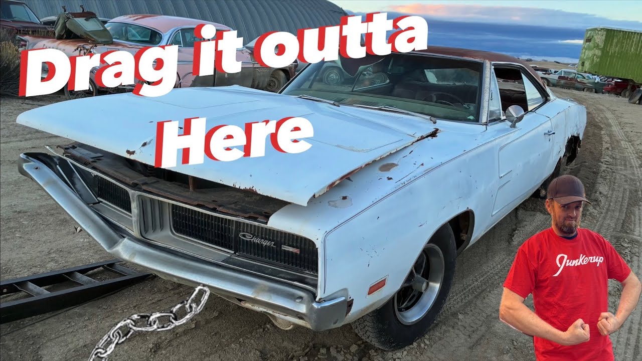 Running when wrecked...1969 Dodge Charger junkyard revival