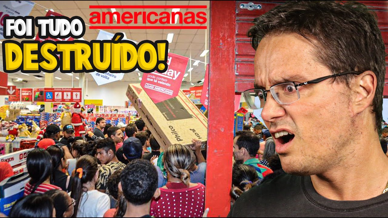 VERGONHA! AS LOJAS AMERICANAS FORAM DESTRU&Iacute;DAS NO BLACK FRIDAY