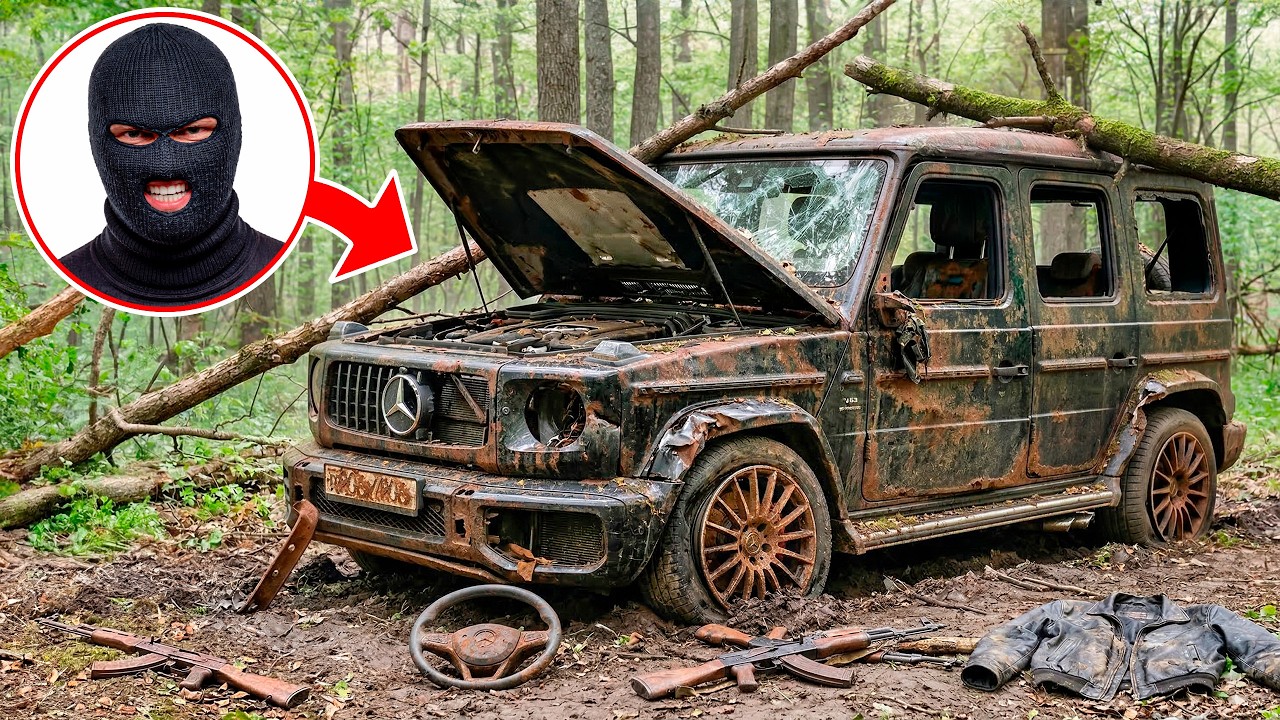 Реставрация заброшенного гангстерского Mercedes G63 | Полная реставрация AMG G-WAGON, забытого на...