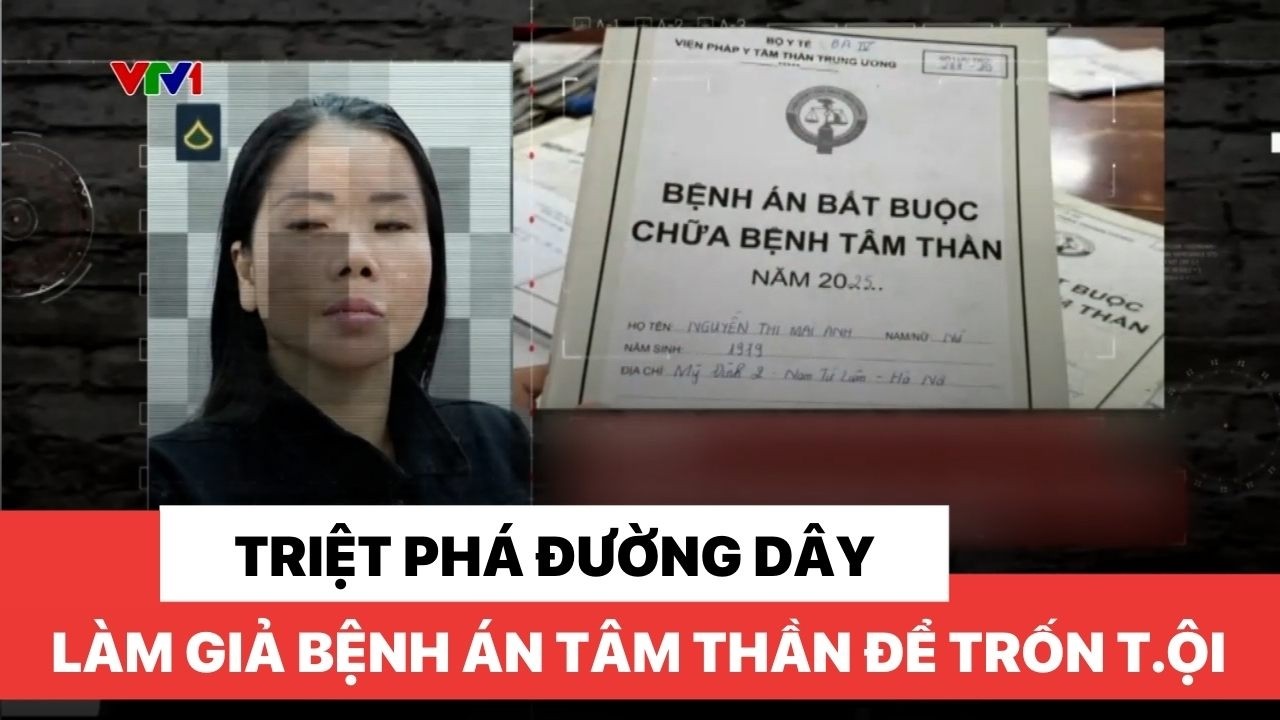 Triệt phá đường dây làm giả bệnh án tâm thần để trốn t.ội