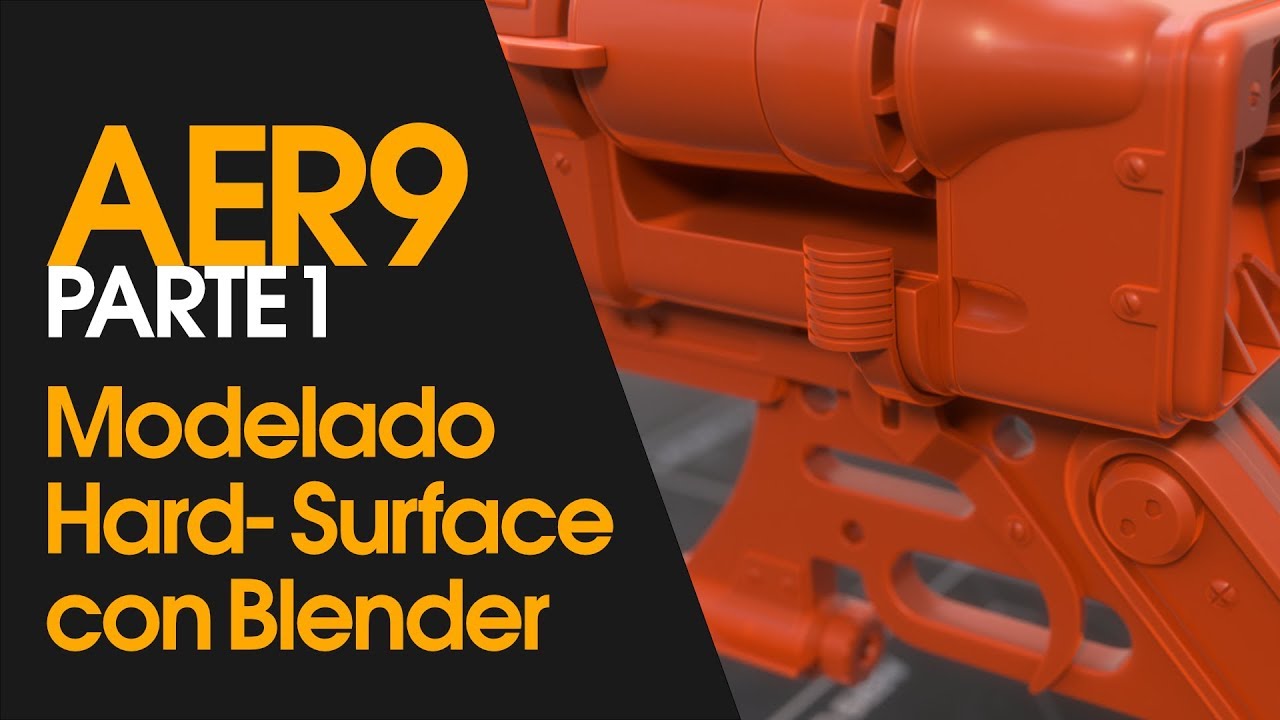 AER9 Timelapse (Parte 1) - Modelado Hard-Surface con Blender