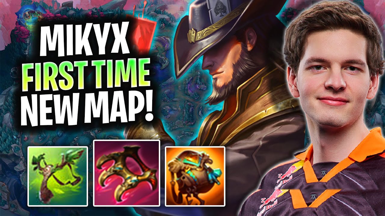MIKYX FIRST TIME TWISTED FATE ON THE NEW MAP! | FNC Mikyx Plays Twisted Fate Support vs Thresh!
