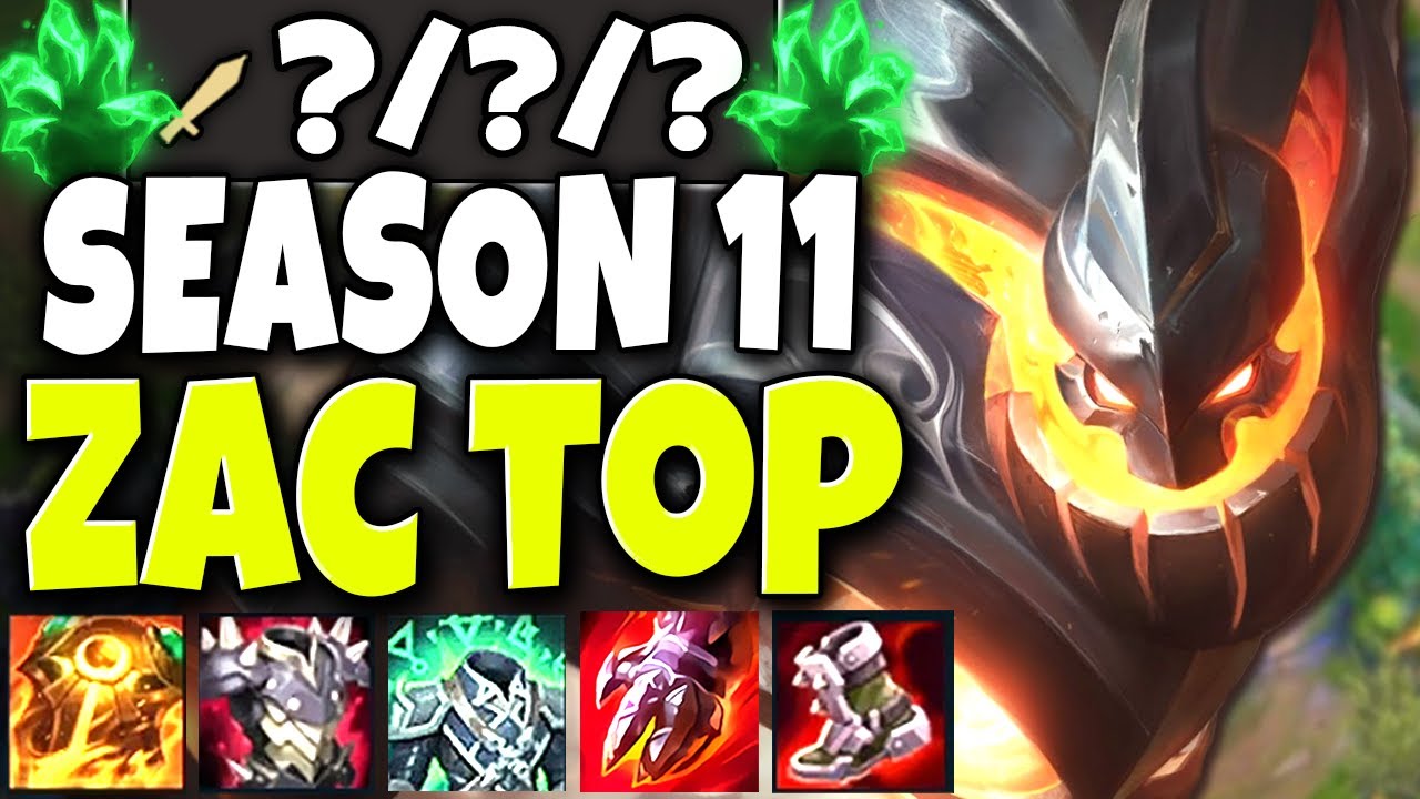 Zac Top Lane in Season 11 wont let even range champions to SURVIVE 🔥 LoL Zac Preseason s11 Gameplay