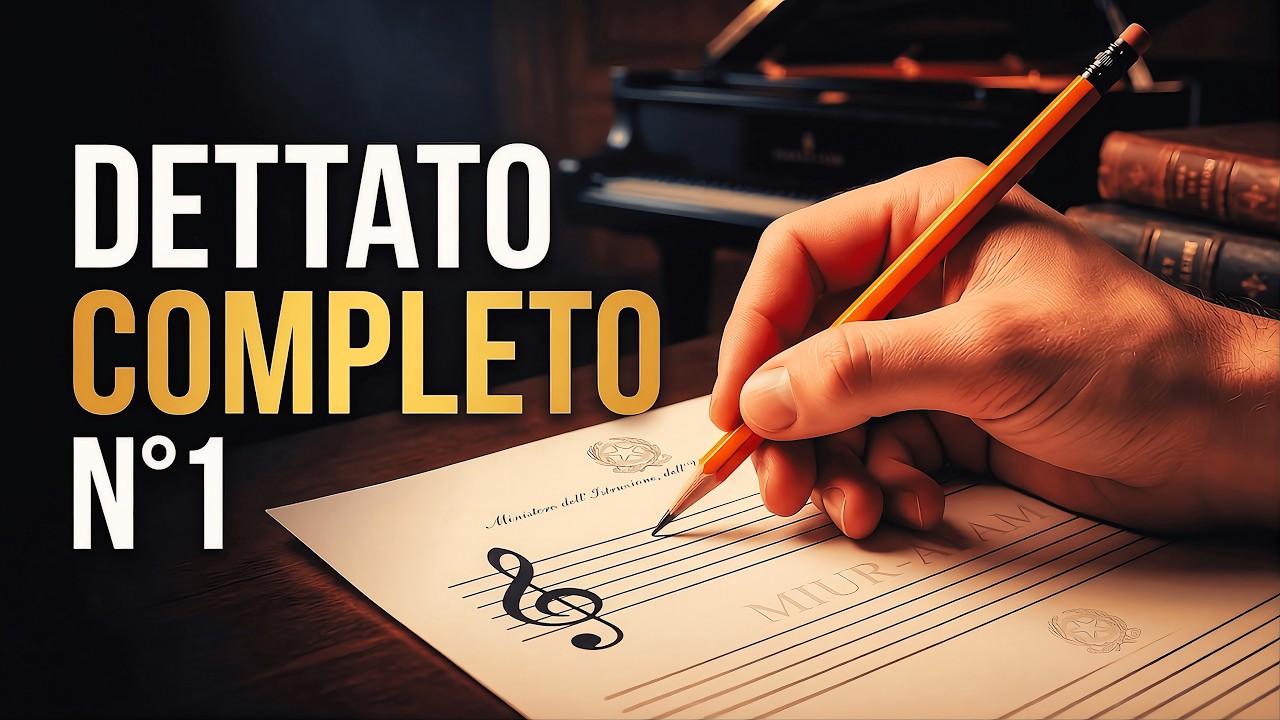 Dettato Melodico completo N°1: Test ufficiale ministeriale AFAM (video)