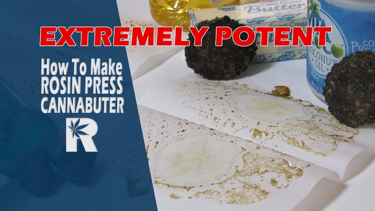 How to Make Extremely Potent Rosin Press Cannabutter (Coconut/ Olive Oil): Cannabasics #83