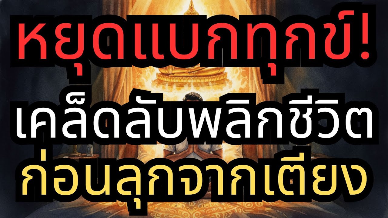 หยุดแบกทุกข์! วิธีฝากดวงถวายชีวิตหลวงปู่ดู่ เคล็ดลับพลิกชีวิตก่อนลุกจากเตียง พ้นทุกข์ทันใจ ๑๐ นาที