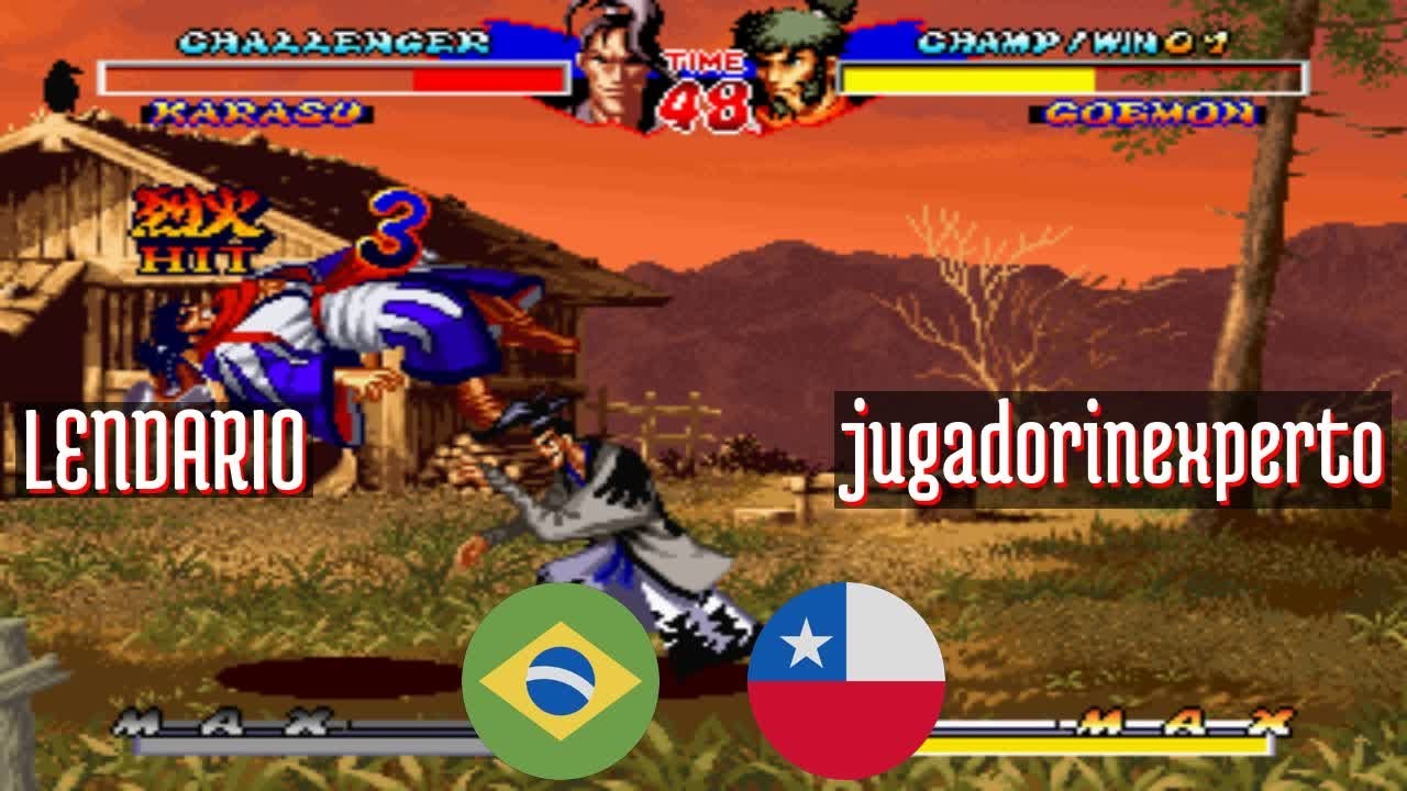 FT10 @ninjamas: LENDARIO (BR) vs jugadorinexperto (CL) [Ninja Masters Fightcade] Apr 30