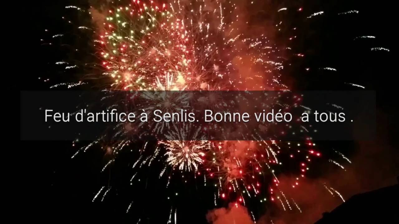 Feux d'artifice à Senlis.