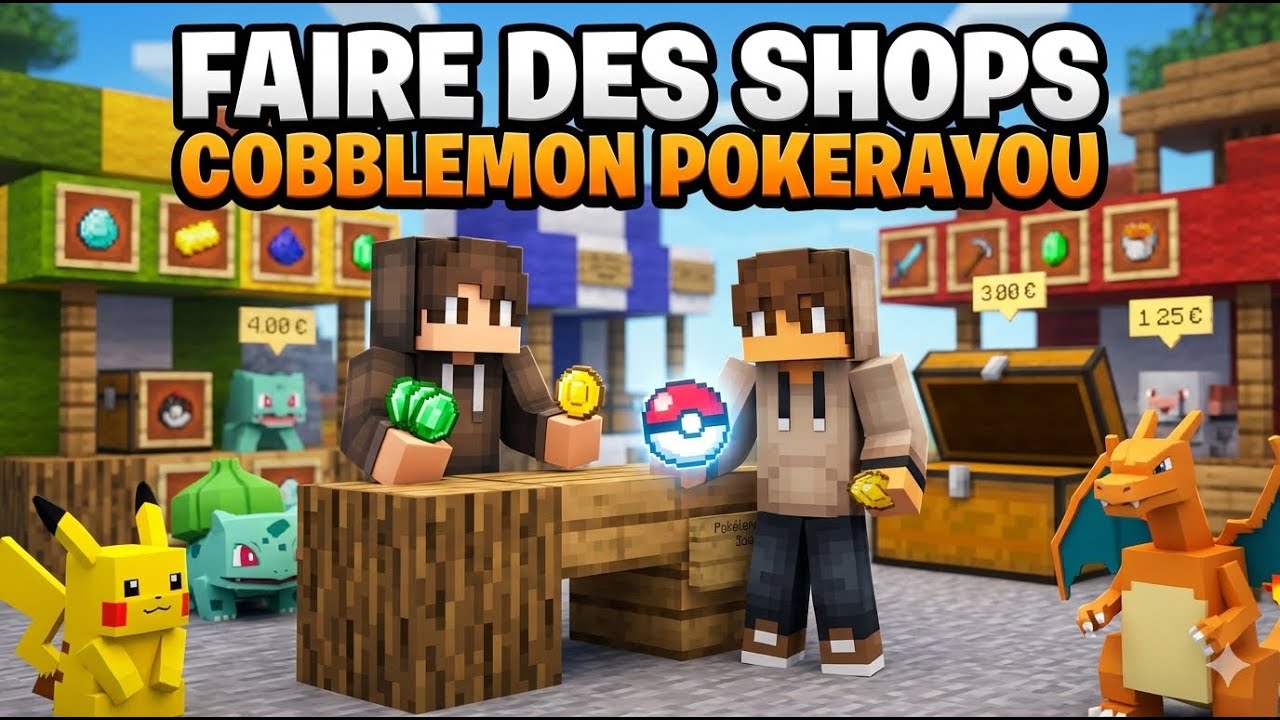 💰 TUTO COBBLEMON : COMMENT FAIRE DES SHOPS SUR POKERAYOU (FACILE)