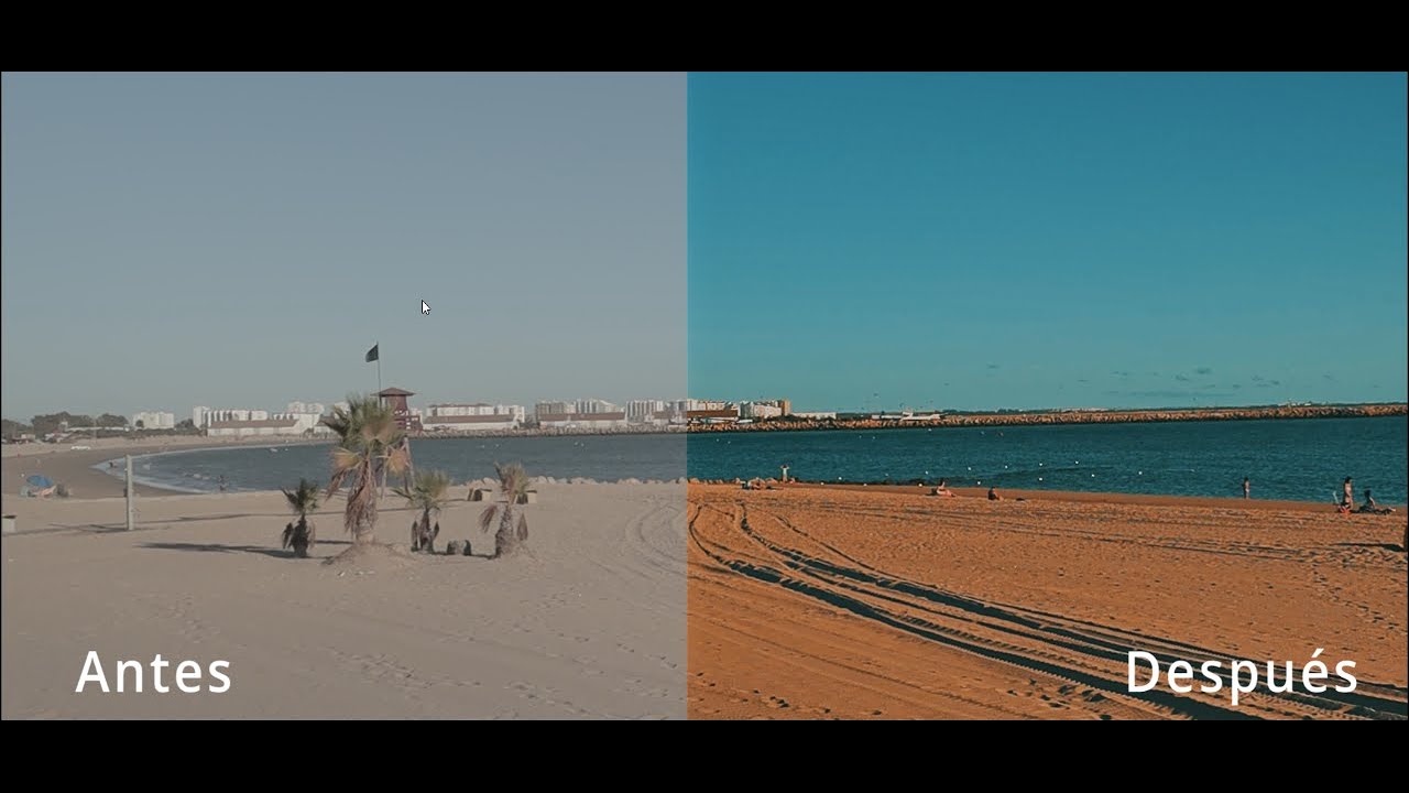 El Antes y el Despu&eacute;s de edici&oacute;n Canal-films24 Davinci Resolve