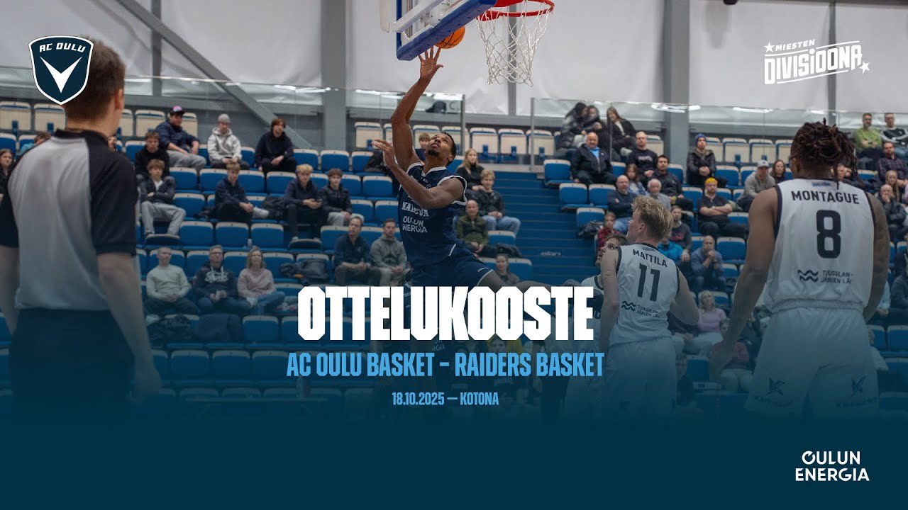 OTTELUKOOSTE: AC Oulu Basket - Raiders Basket