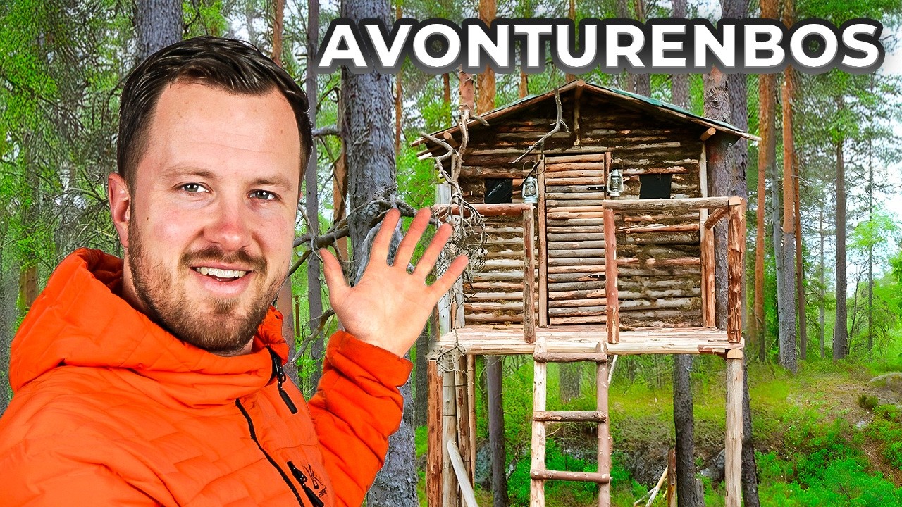 Kan je Binnen 1 Dag een Boomhut Bouwen in het Bos van Govert?
