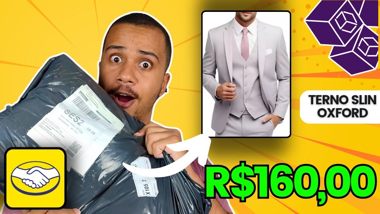 COMPREI UM TERNO DE 160 REAIS NO MERCADO LIVRE! QUALIDADE SURPREENDEU.