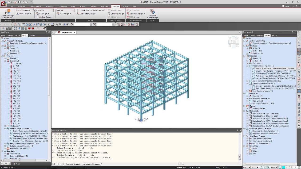 Time History Analysis  PBD for RC Building