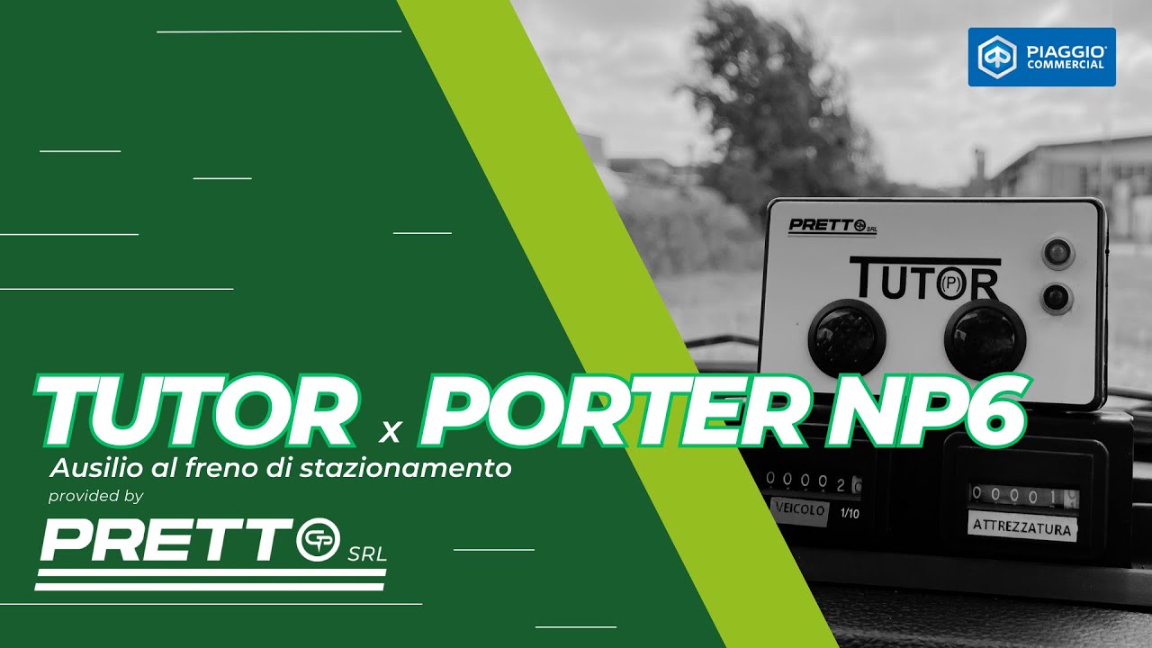 TUTOR x NP6 l'ausilio al freno di stazionamento è arrivato su Piaggio Porter NP6!