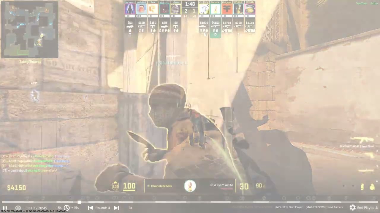 chocolate milk, 100% headshot - premier cs2