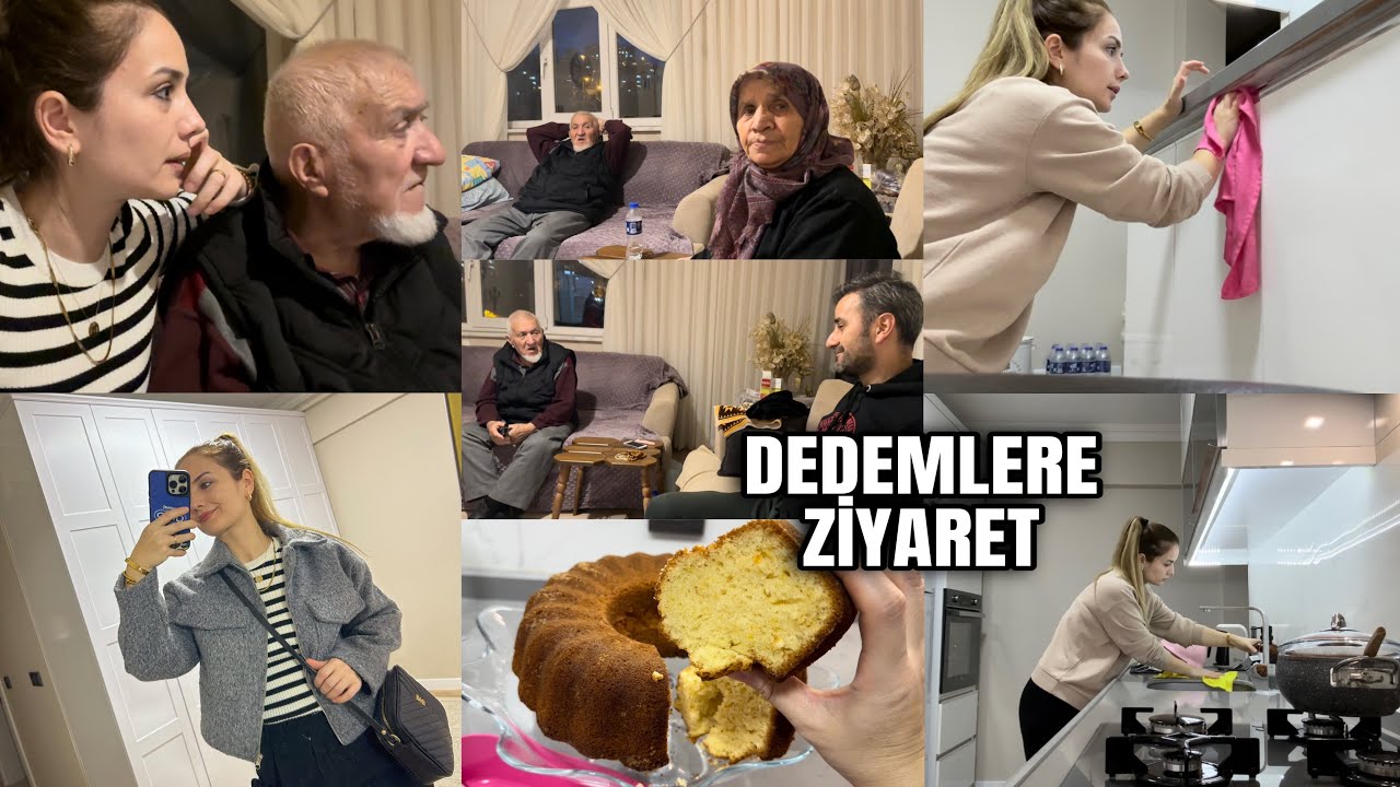 CANI LOKMA ÇEKİYORMUŞ🥹KEKİMİ YAPIP ANNEMLERE GİTTİM🤩YAŞLARINI SORDUK😀CİLDİM BOZULMUŞ EVET😊VLOG