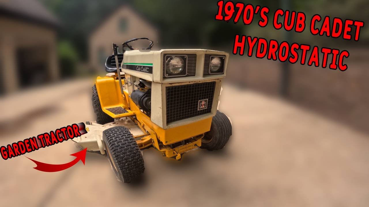 1970's Cub Cadet Garden tractor Review!