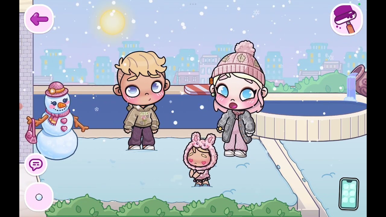 Rotina dia em família no avatar world ❤️ 