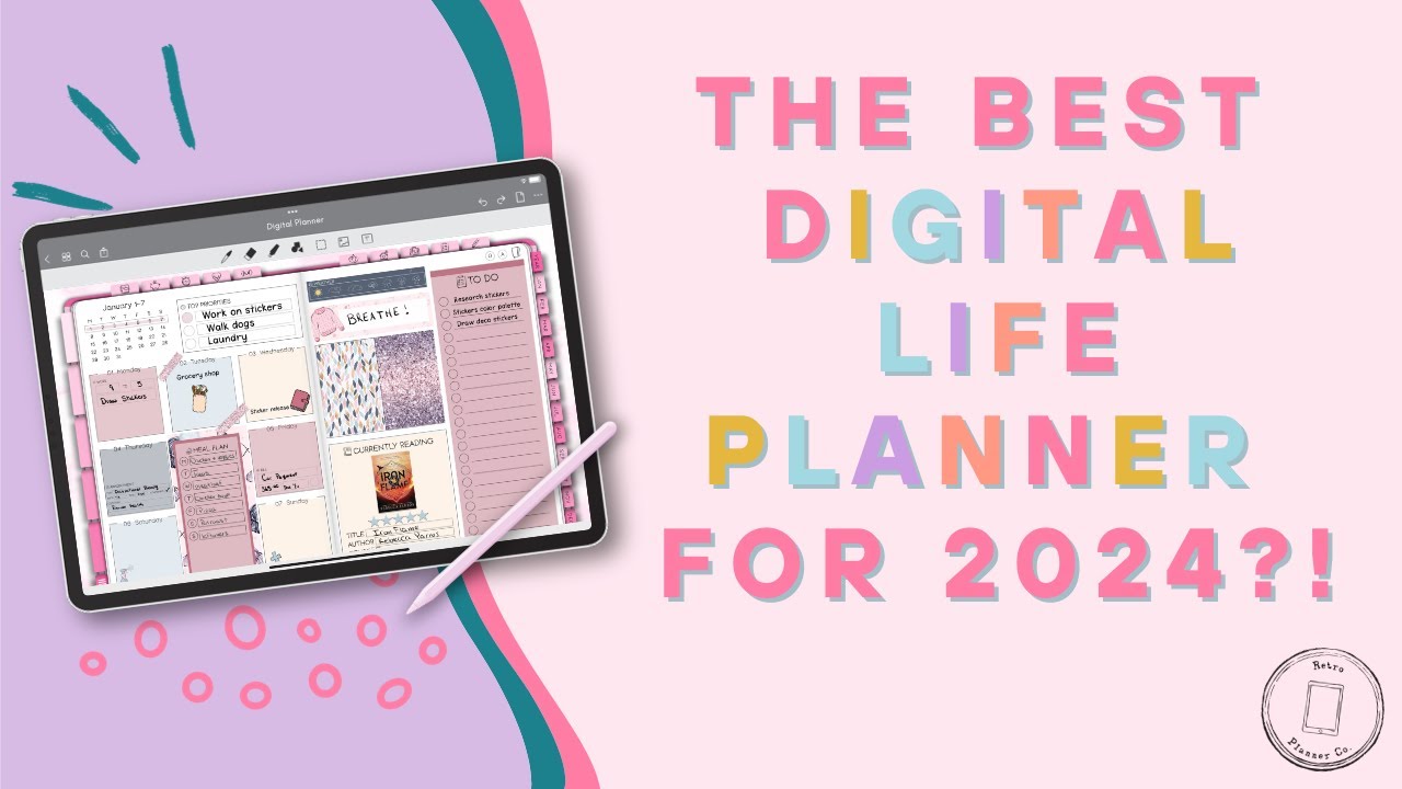 The Best 2024 Digital Planner | Customizable Links to Apple Calendar Reminders and Google Calendar