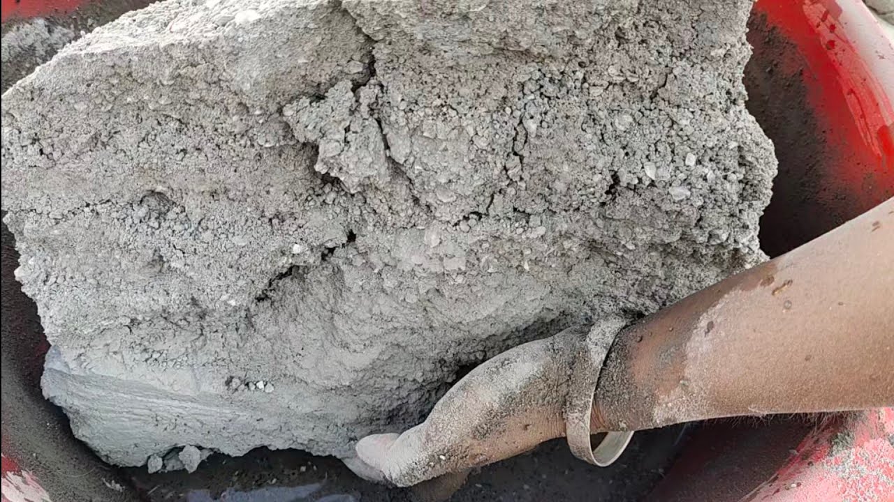 😜 New video Enormous chunks of sand cement White stones crumbling in lots of water 💦 @As_Asmr