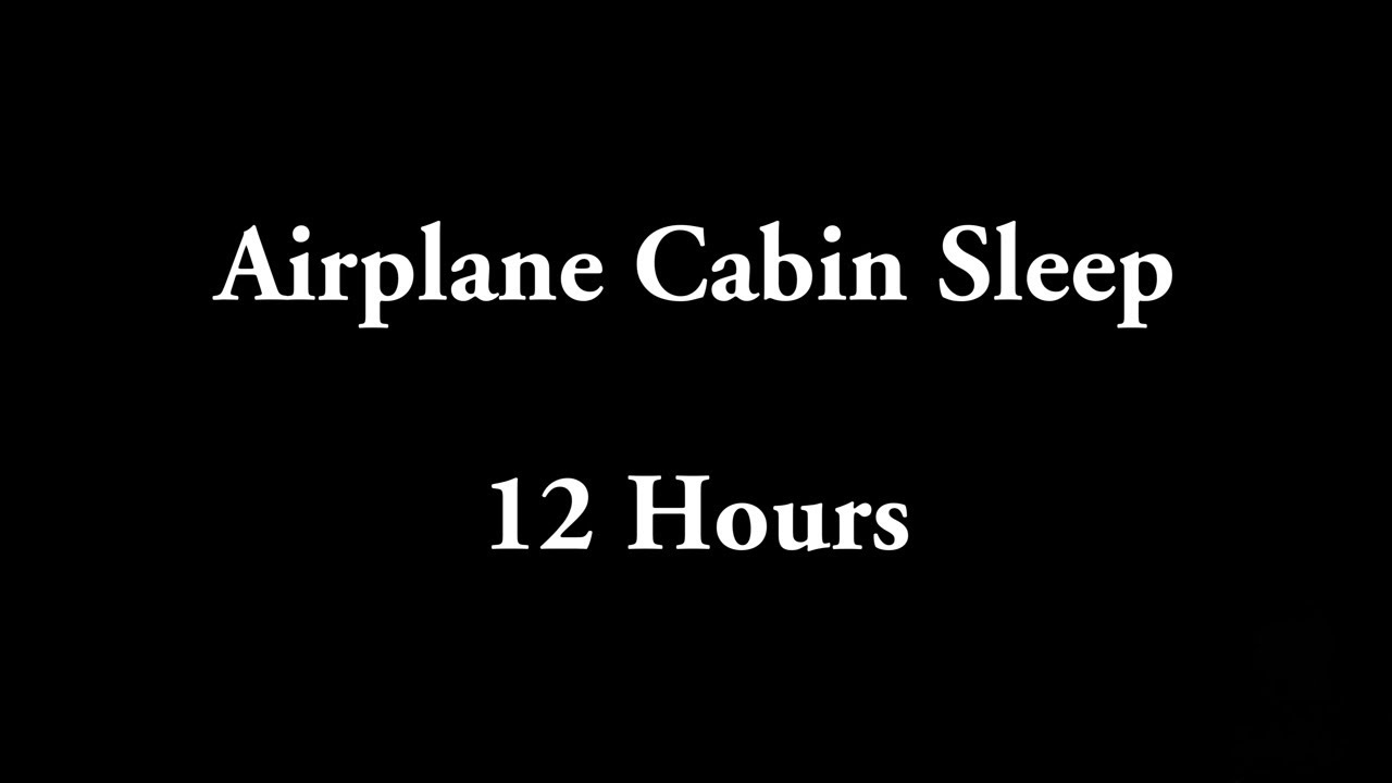 Inside Airplane Cabin Sound (Boeing 747) | 12 Hours | Deep Sleep & Relaxation (Black Screen)