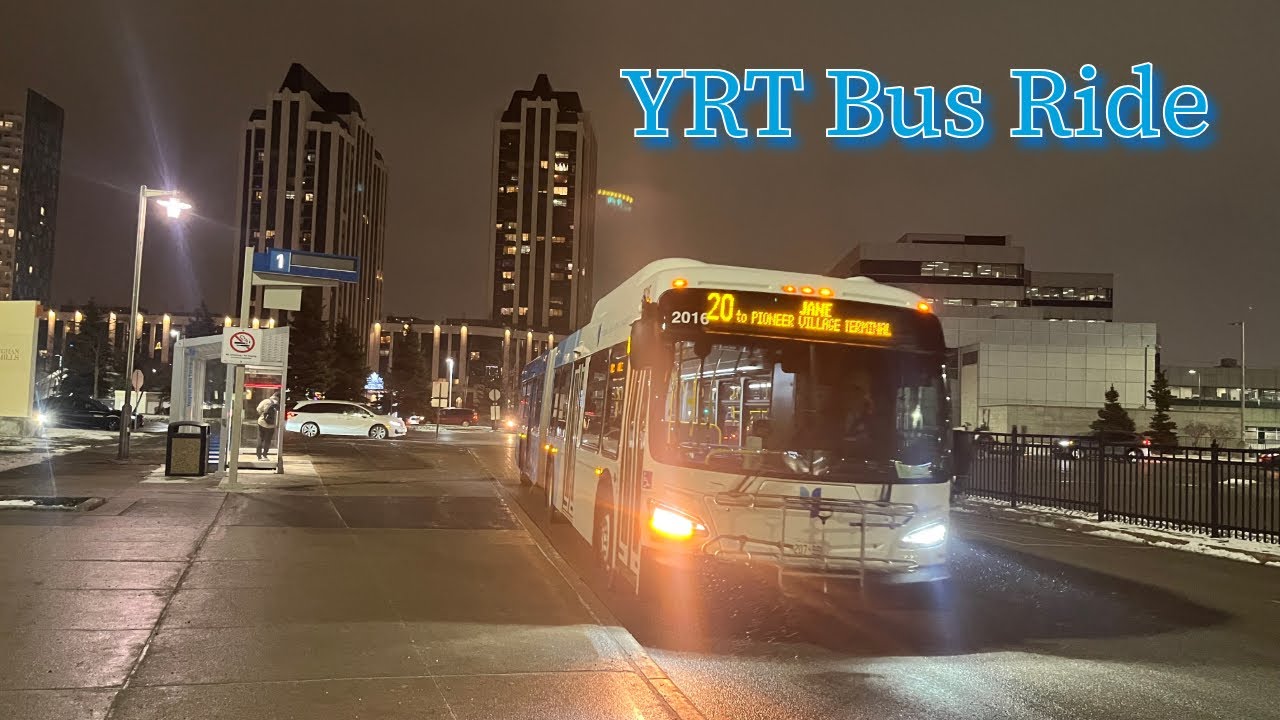 Vaughan YRT 20 Jane Bus Ride - Vaughan Mills Terminal to Steeles/Jane 12/3/2025