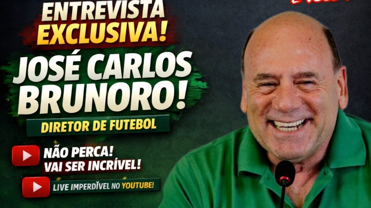 LIVE - COM JOSÉ CARLOS BRUNORO, POR ONDE ANDA O FUTEBOL BR? | COMO CONSTRUIR UM CLUBE VITORIOSO