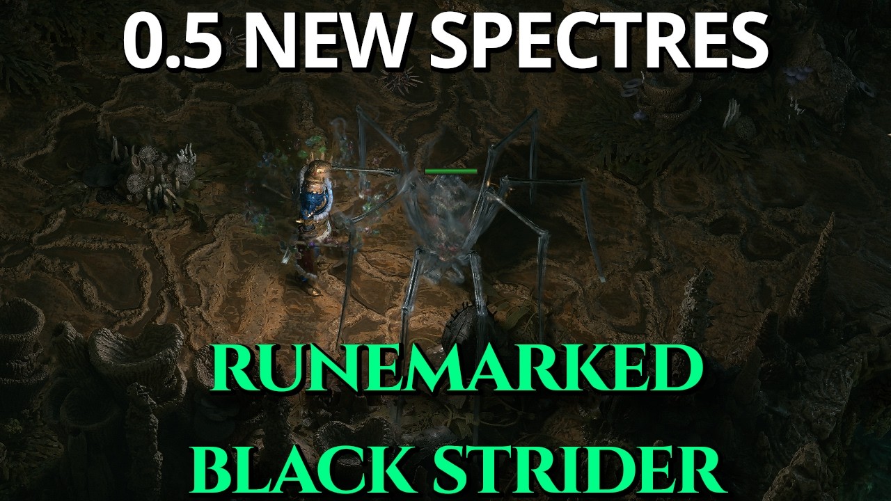 POE2 0.5 NEW Spectre Variant - Runemarked Black Strider in T15 Endgame