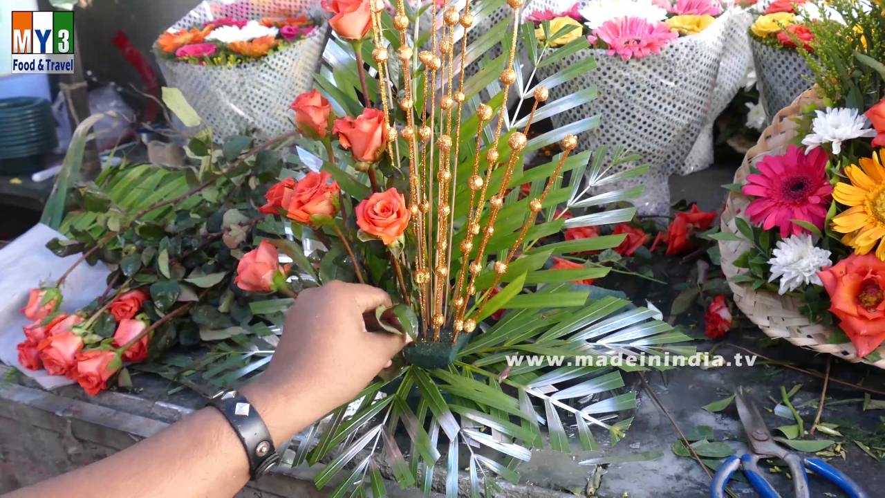 Making Flower Bouquet