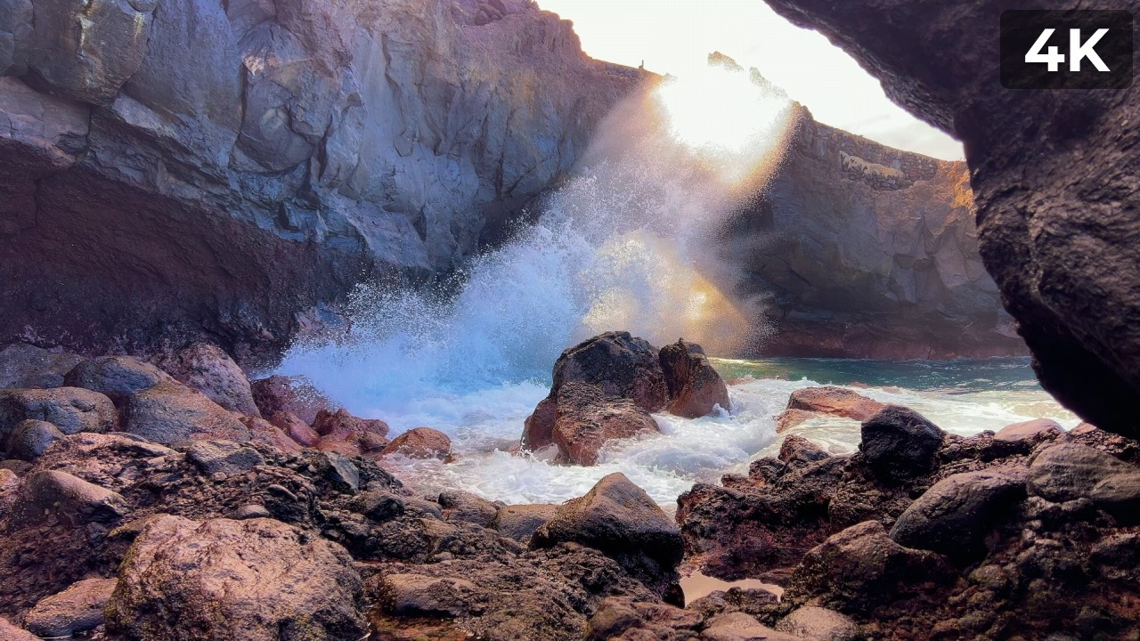 Hidden Atlantic Gem | 3-Hour Immersive Crashing Waves | 4K Ultra HD